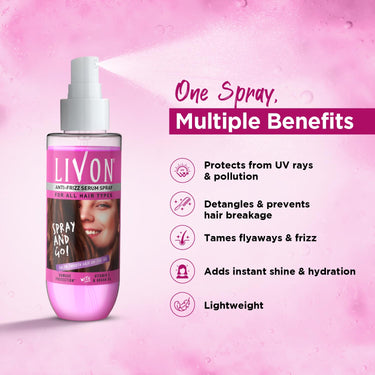 Livon Shake and Spray Hair Serum, 100 ml